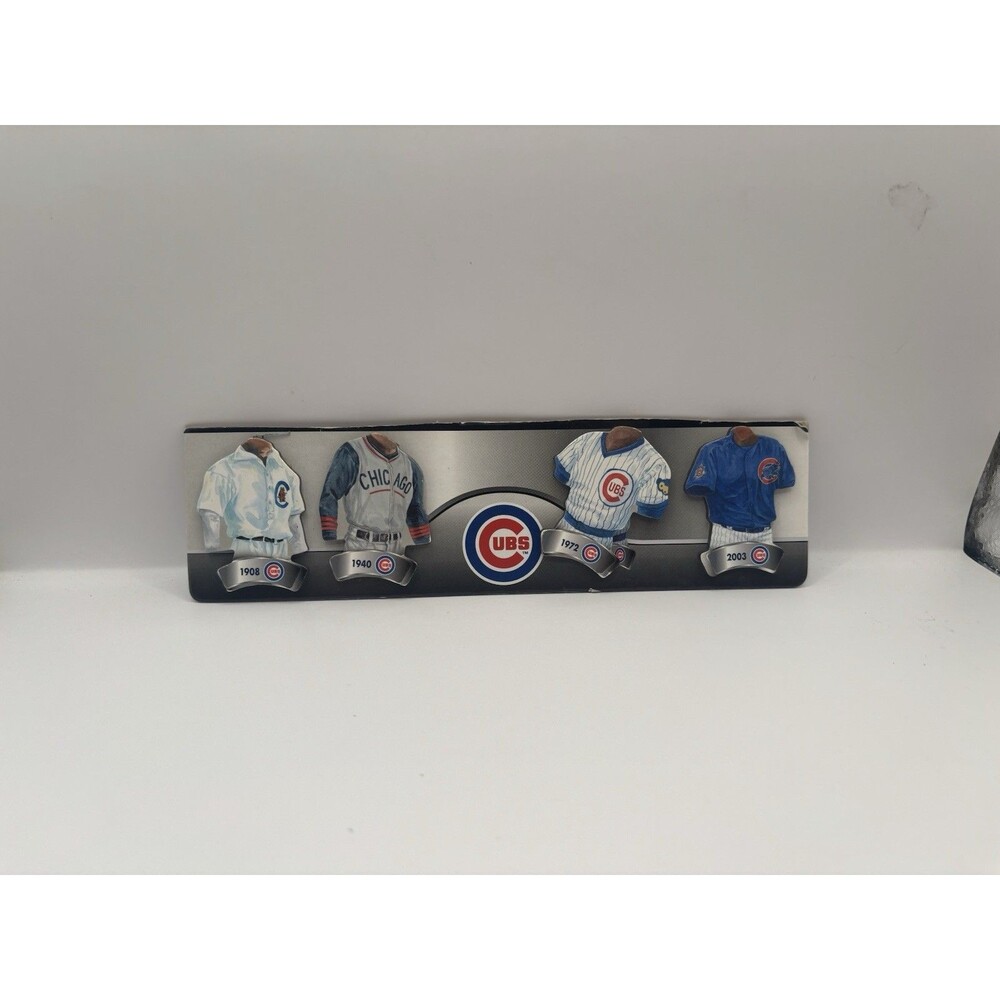 Chicago Cubs Uniform History Fridge MLB Magnets-4 Pack-Cooperstown Collection.